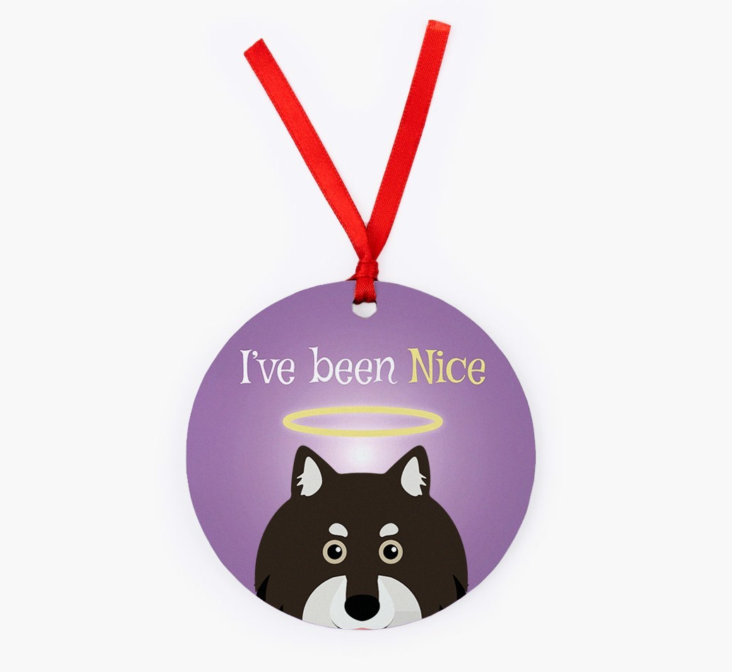 'I've Been Nice' - {breedFullName} Christmas Decoration