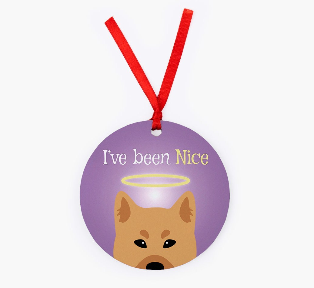 'I've Been Nice' - {breedFullName} Christmas Decoration