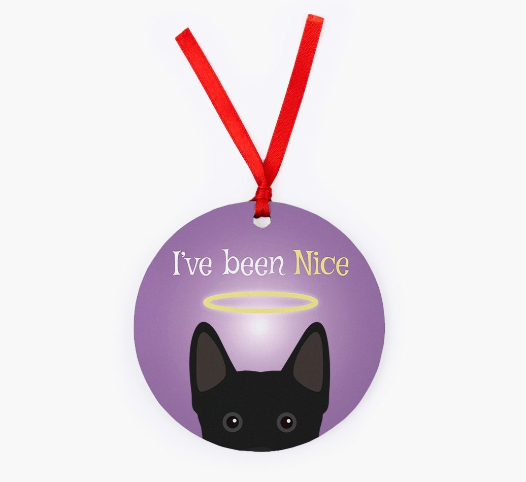 'I've Been Nice' - {breedFullName} Christmas Decoration