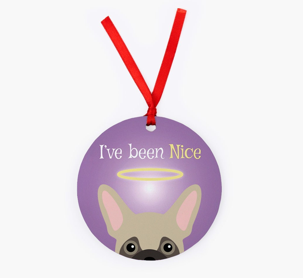 'I've Been Nice' - {breedFullName} Christmas Decoration