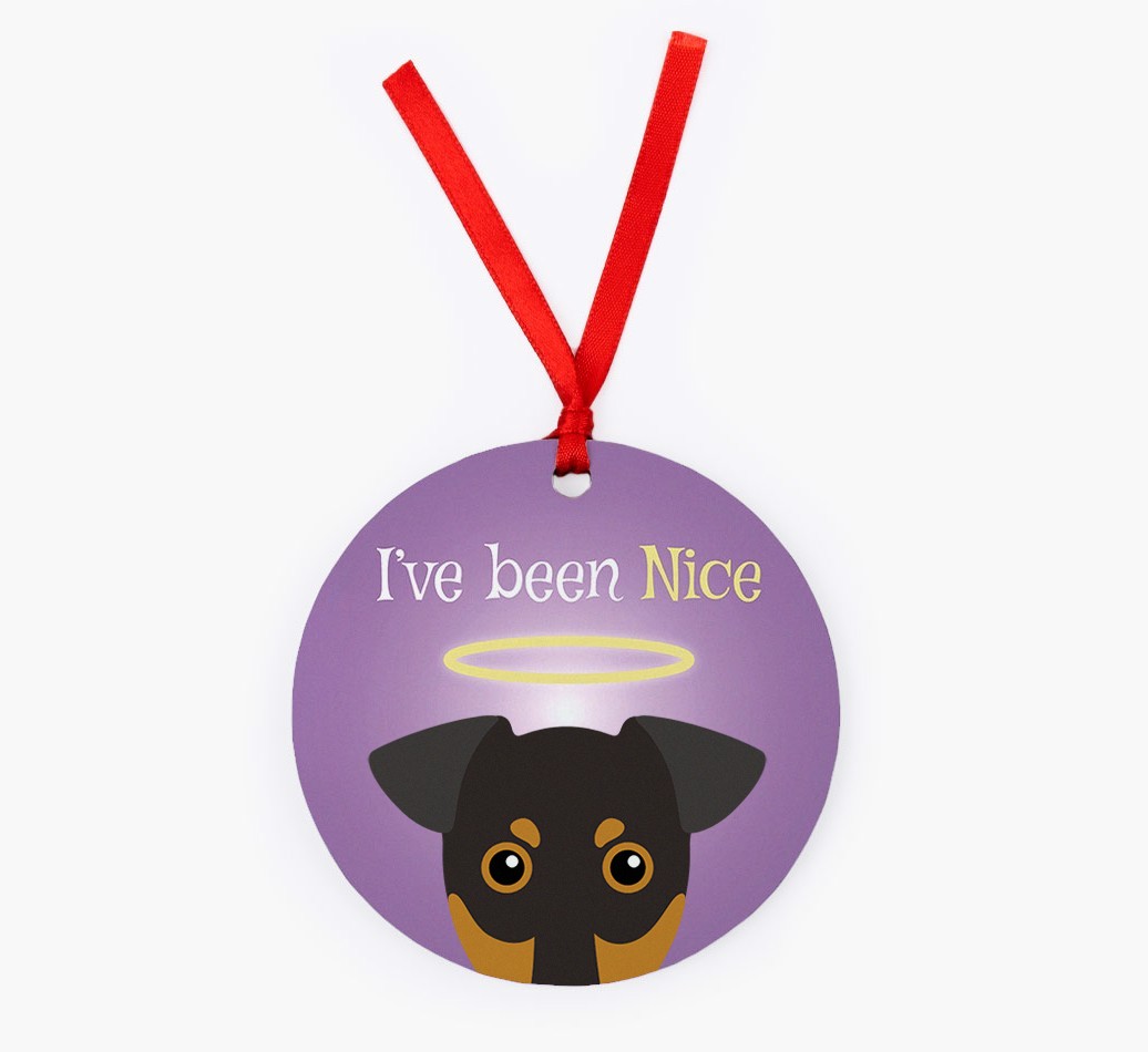 'I've Been Nice' - {breedFullName} Christmas Decoration