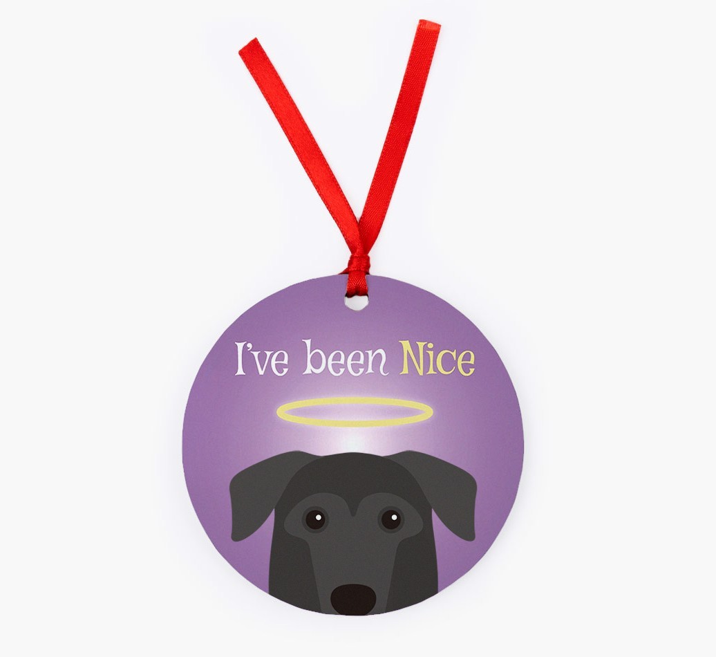 'I've Been Nice' - {breedFullName} Christmas Decoration