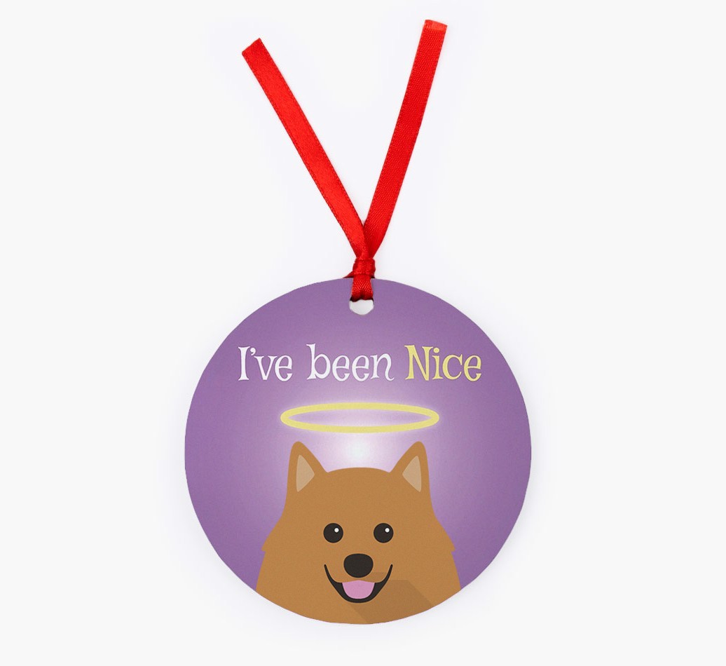 'I've Been Nice' - {breedFullName} Christmas Decoration