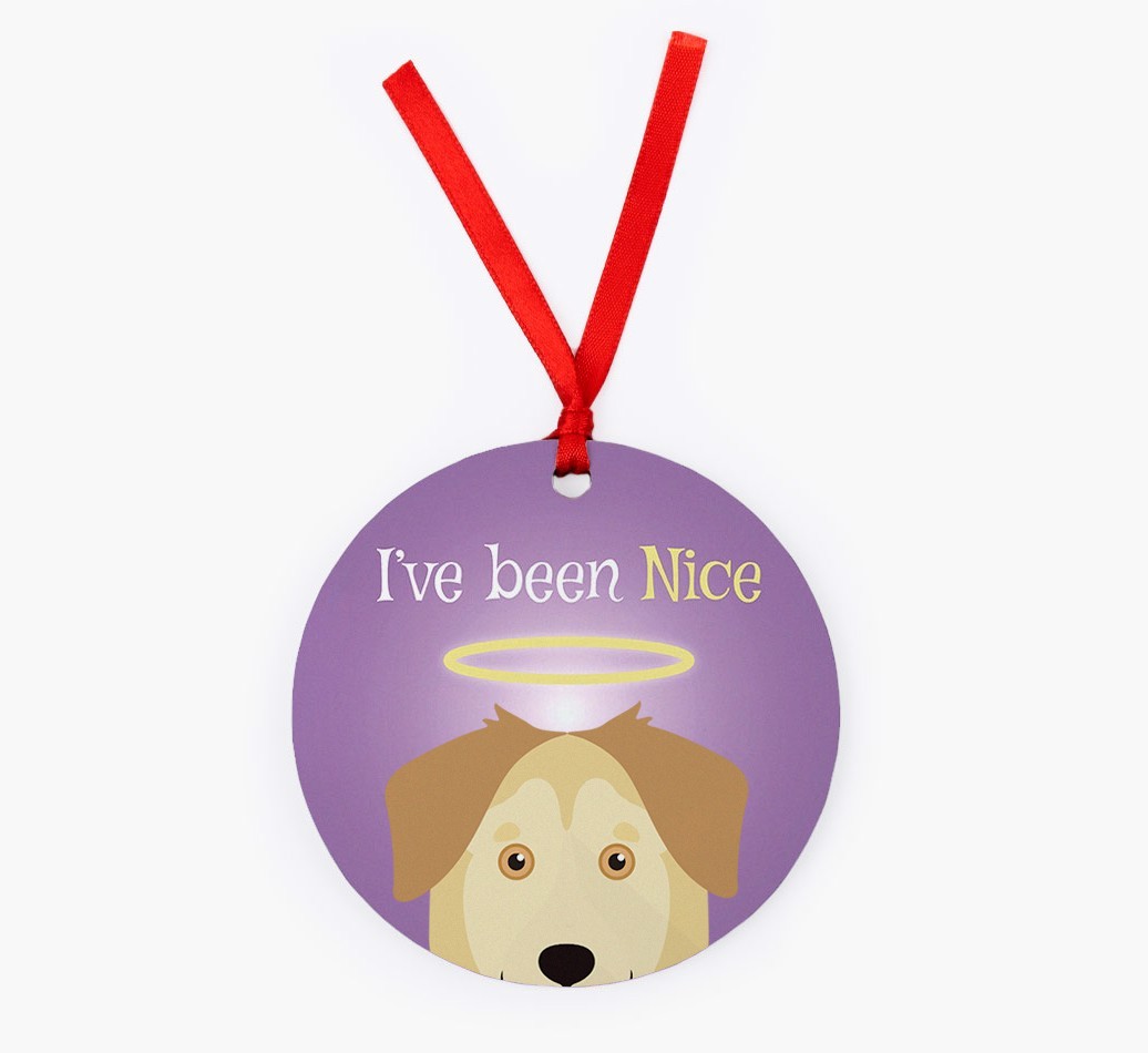 'I've Been Nice' - {breedFullName} Christmas Decoration