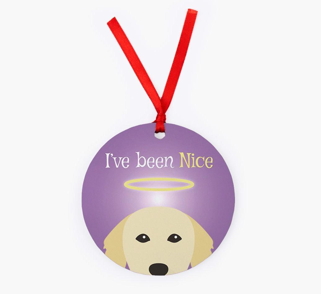 'I've Been Nice' - {breedFullName} Christmas Decoration