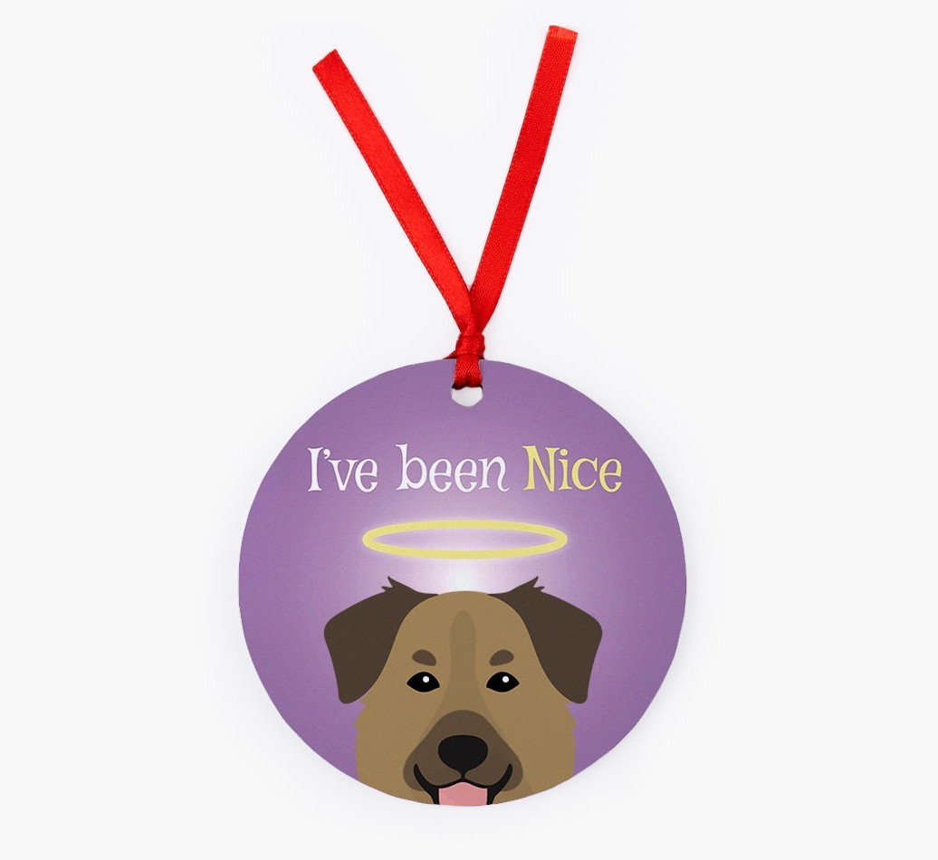 'I've Been Nice' - {breedFullName} Christmas Decoration