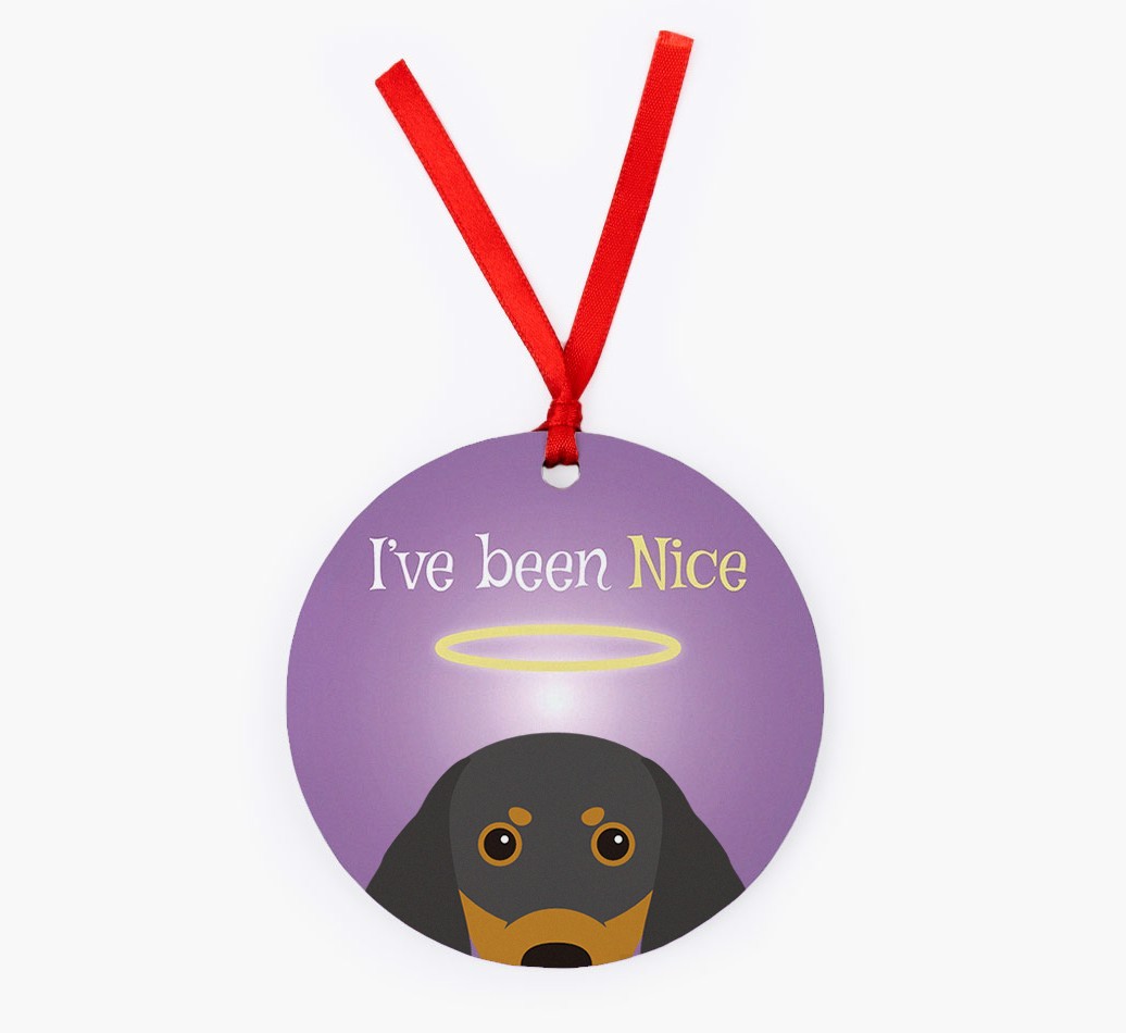 'I've Been Nice' - {breedFullName} Christmas Decoration