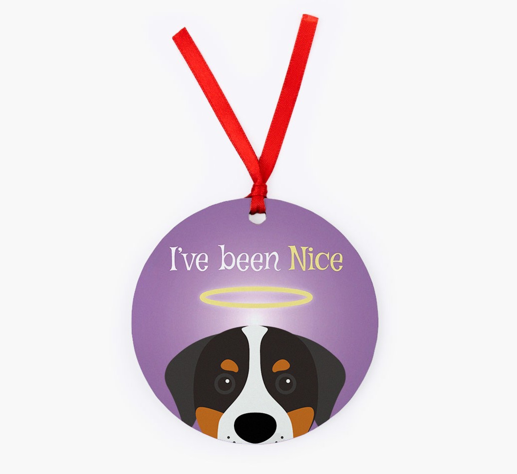 'I've Been Nice' - {breedFullName} Christmas Decoration