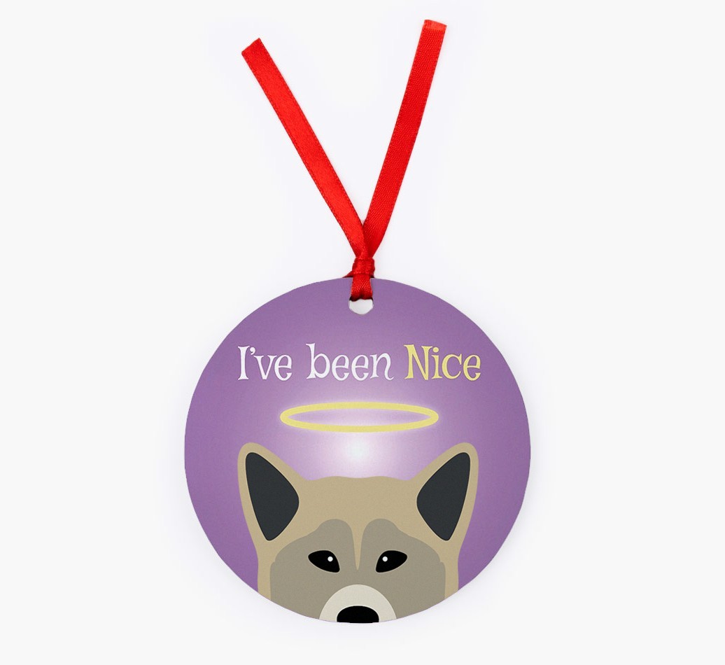 'I've Been Nice' - {breedFullName} Christmas Decoration