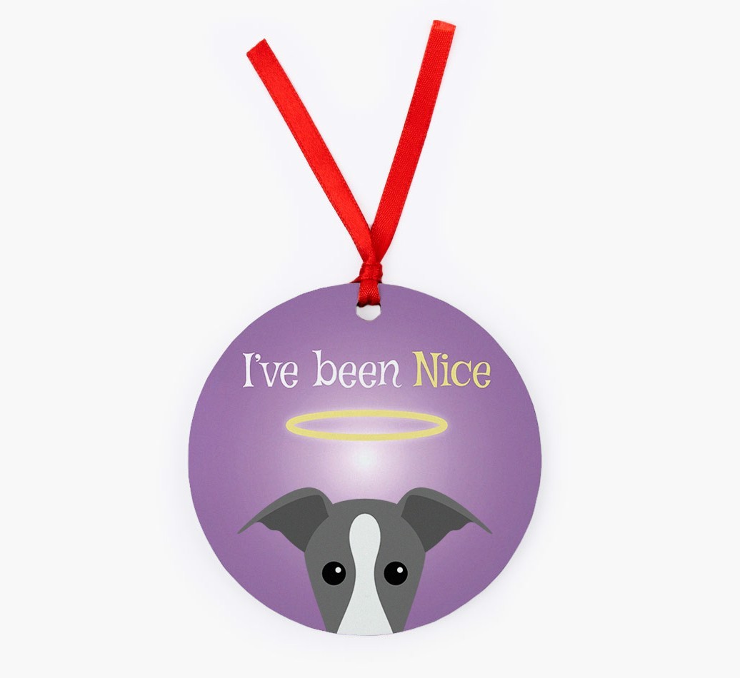 'I've Been Nice' - {breedFullName} Christmas Decoration