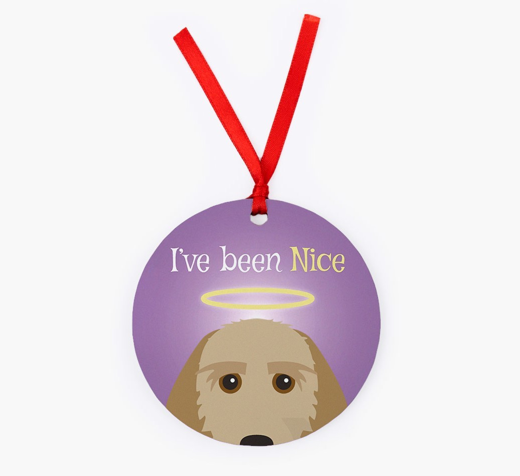 'I've Been Nice' - {breedFullName} Christmas Decoration