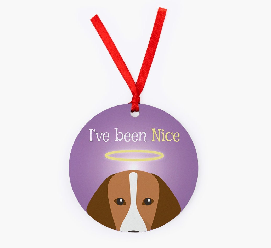 'I've Been Nice' - {breedFullName} Christmas Decoration