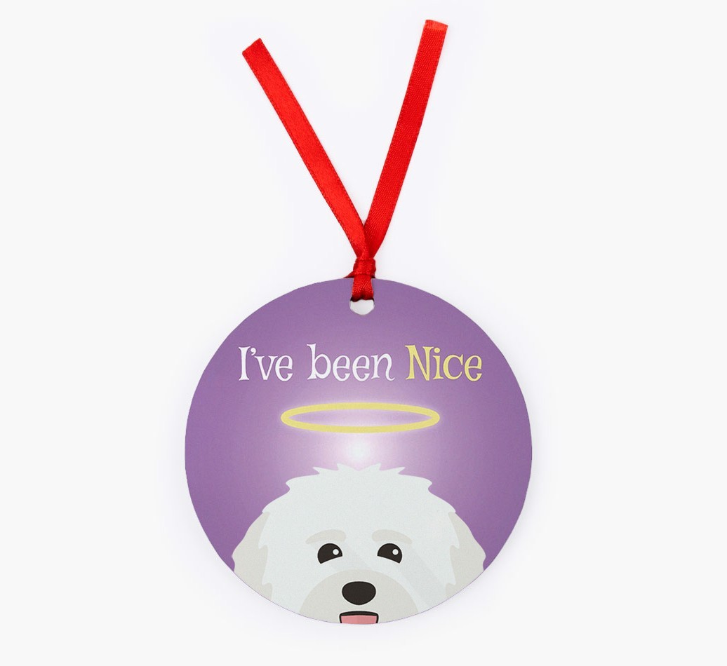 'I've Been Nice' - {breedFullName} Christmas Decoration