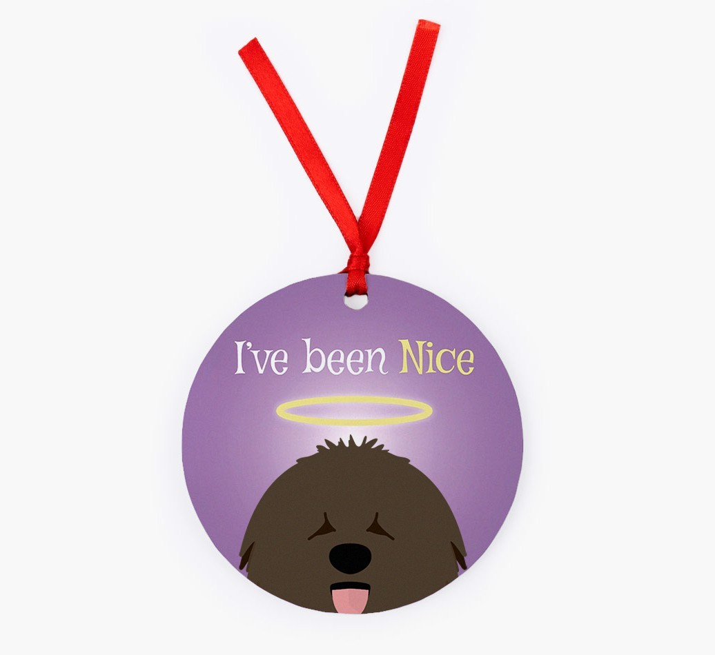 'I've Been Nice' - {breedFullName} Christmas Decoration