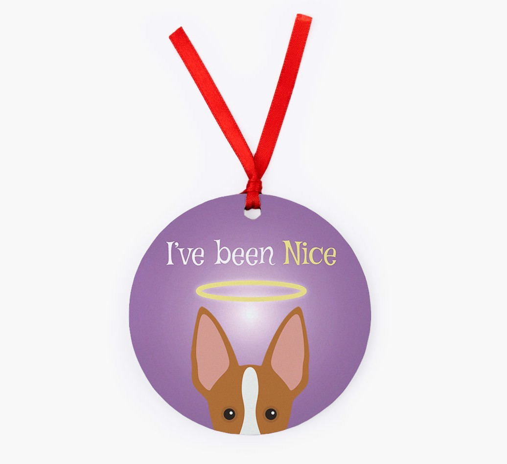 'I've Been Nice' - {breedFullName} Christmas Decoration