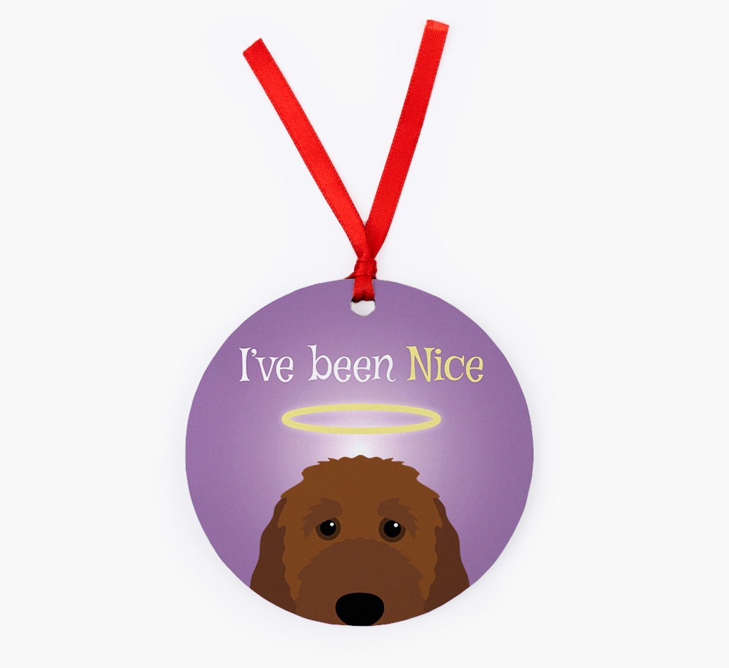 'I've Been Nice' - {breedFullName} Christmas Decoration