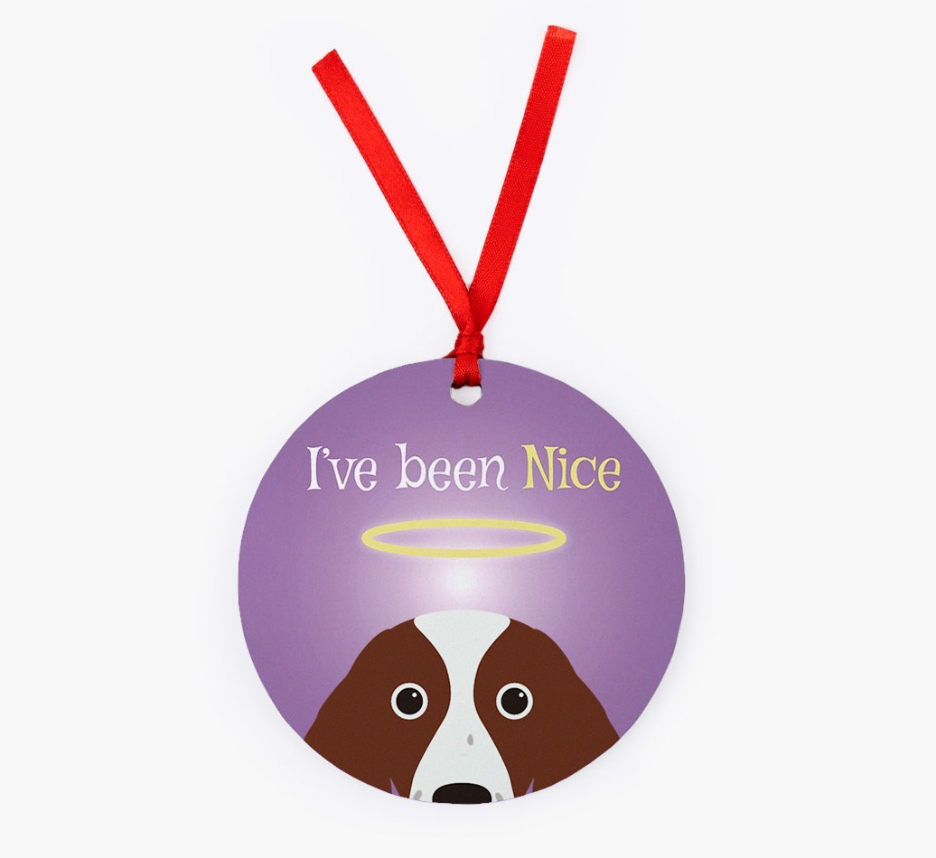 'I've Been Nice' - {breedFullName} Christmas Decoration