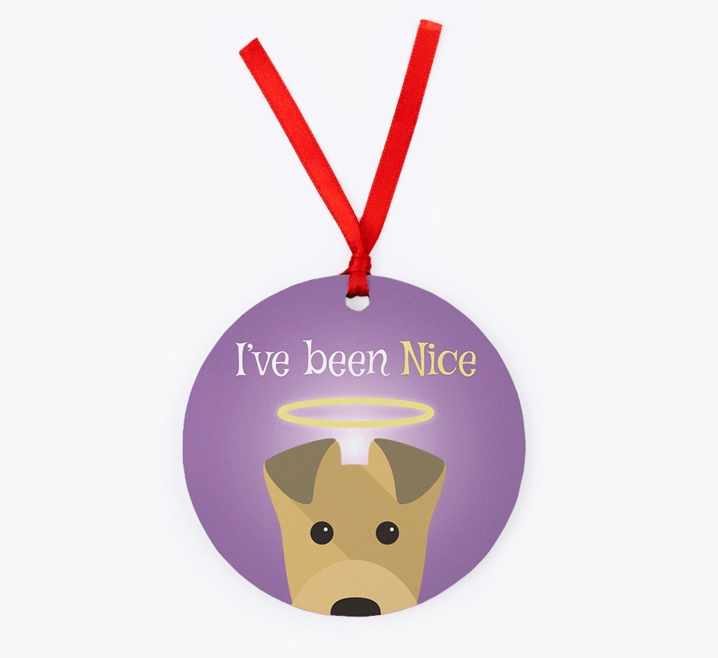 'I've Been Nice' - {breedFullName} Christmas Decoration