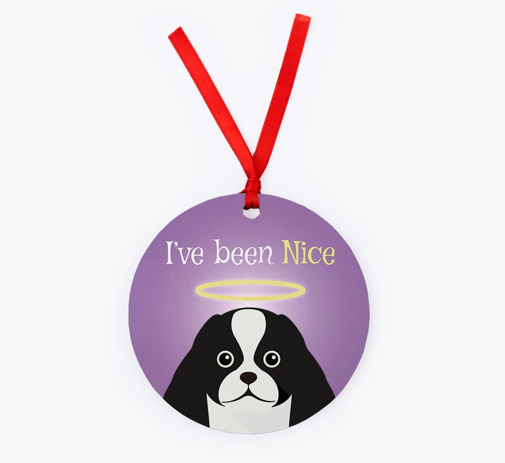 'I've Been Nice' - {breedFullName} Christmas Decoration