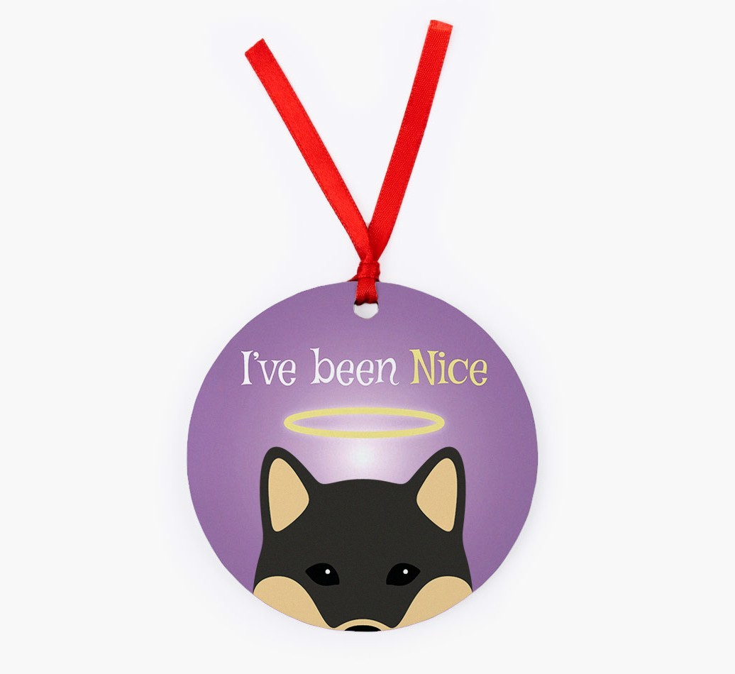 'I've Been Nice' - {breedFullName} Christmas Decoration