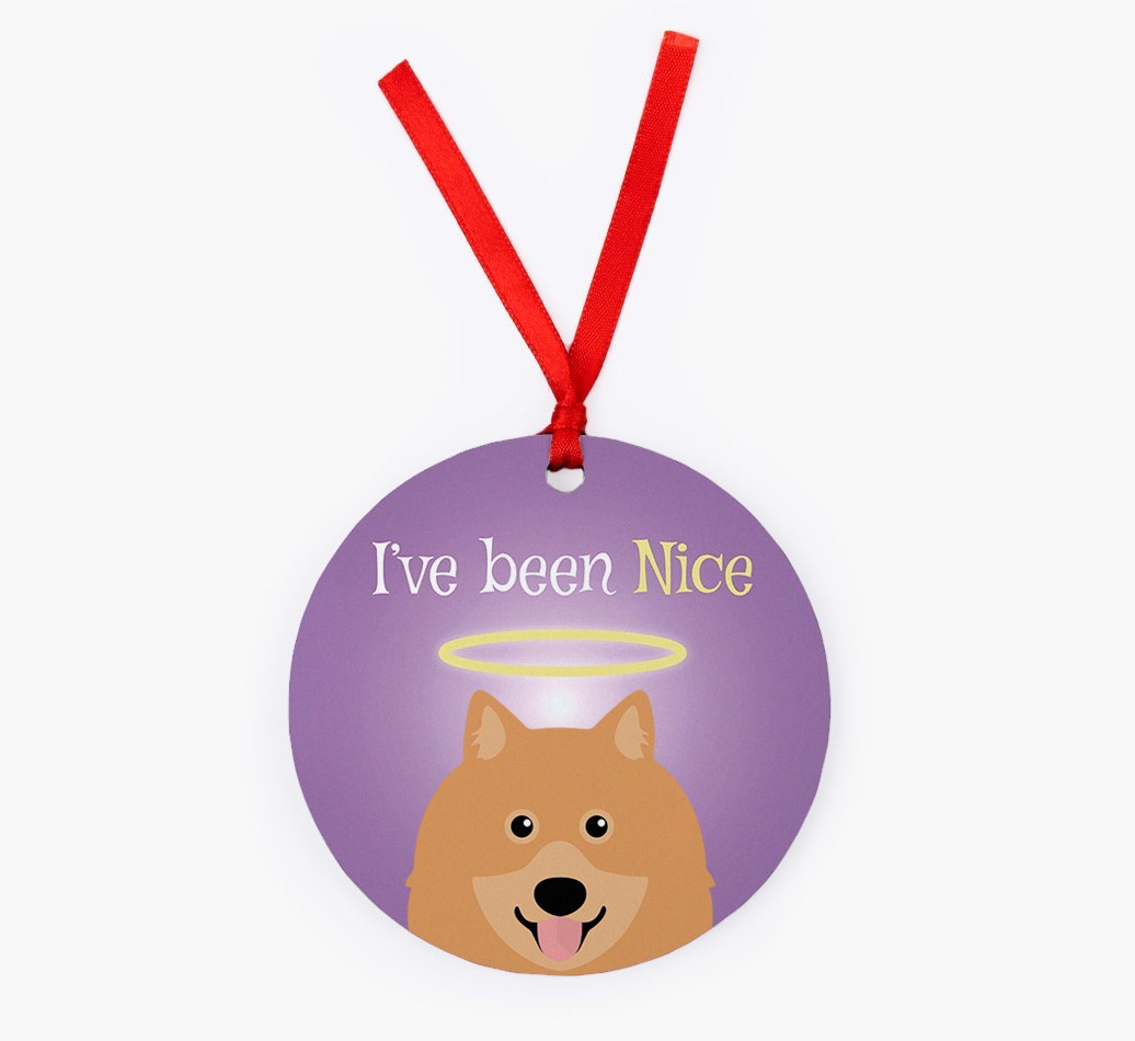 'I've Been Nice' - {breedFullName} Christmas Decoration