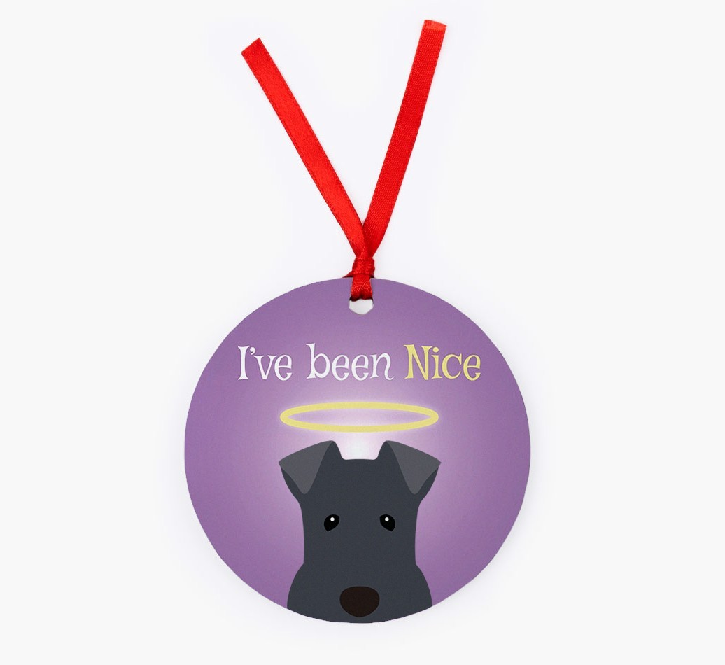 'I've Been Nice' - {breedFullName} Christmas Decoration