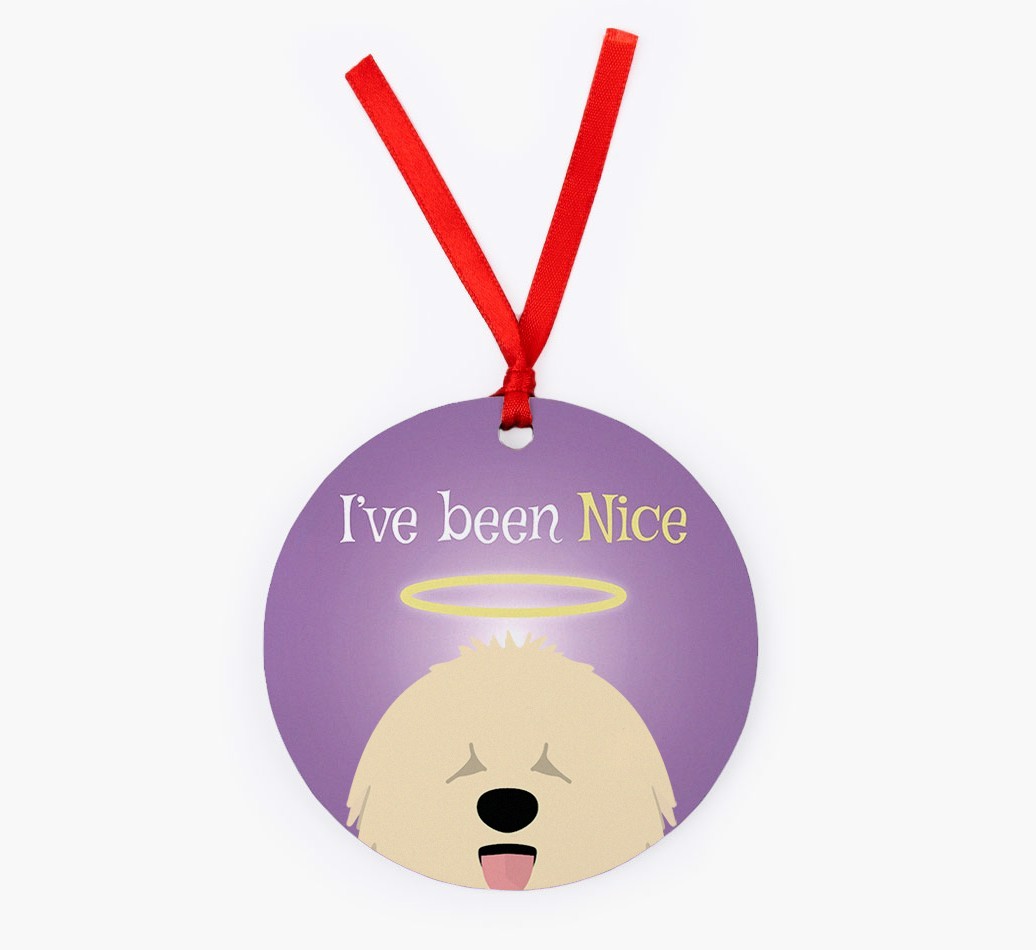 'I've Been Nice' - {breedFullName} Christmas Decoration