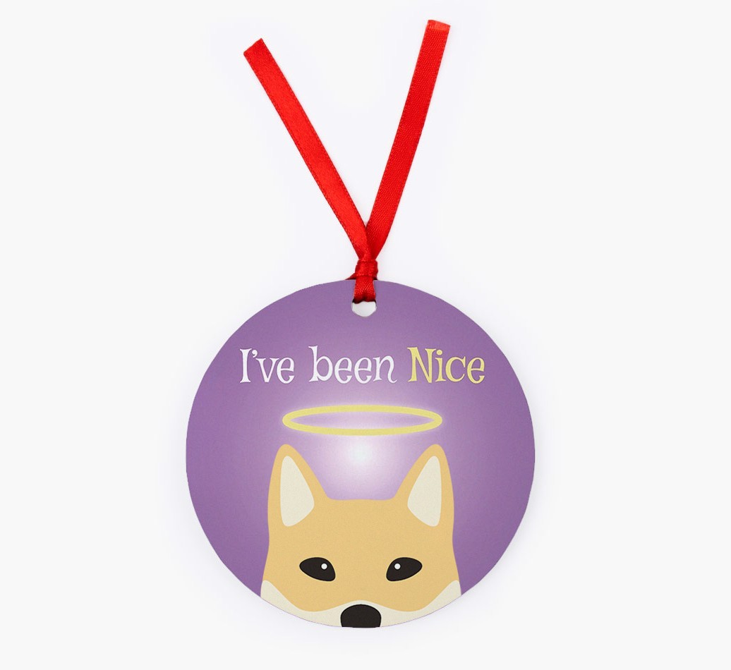'I've Been Nice' - {breedFullName} Christmas Decoration
