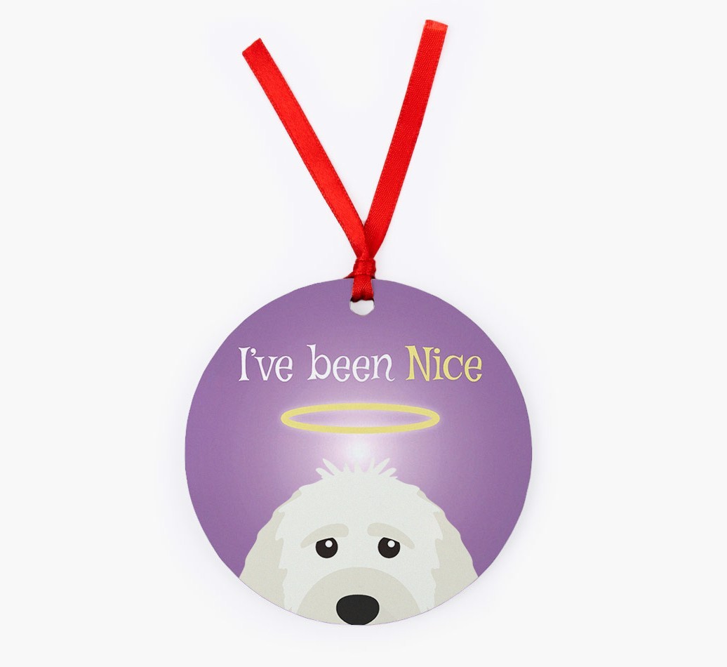 'I've Been Nice' - {breedFullName} Christmas Decoration