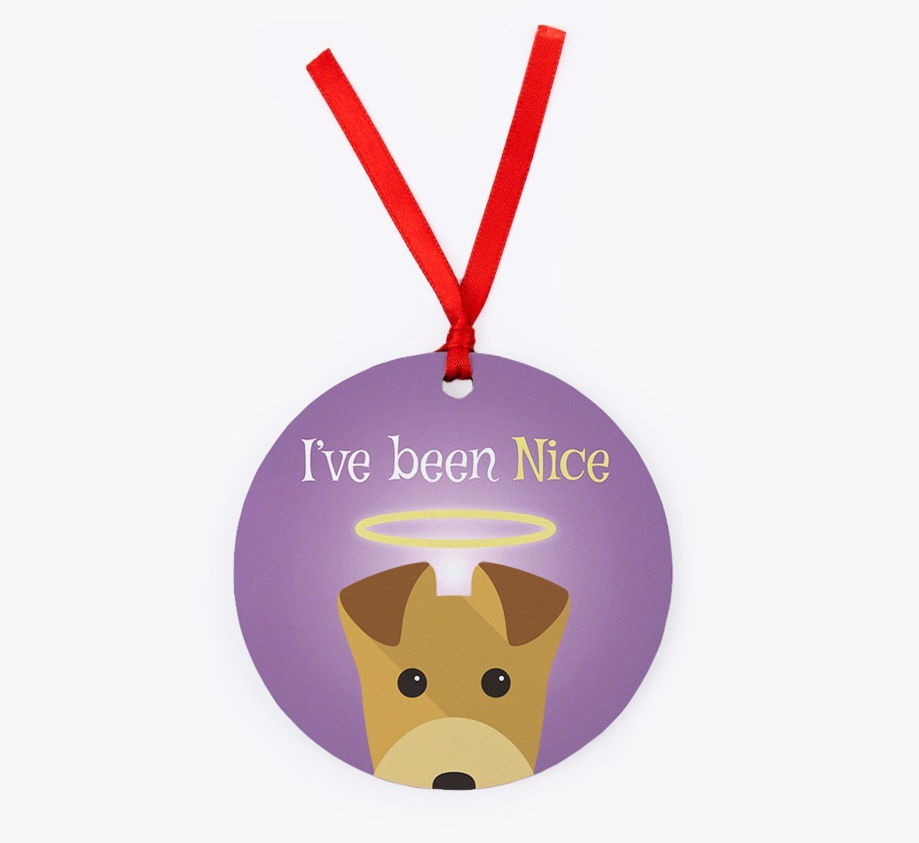 'I've Been Nice' - {breedFullName} Christmas Decoration