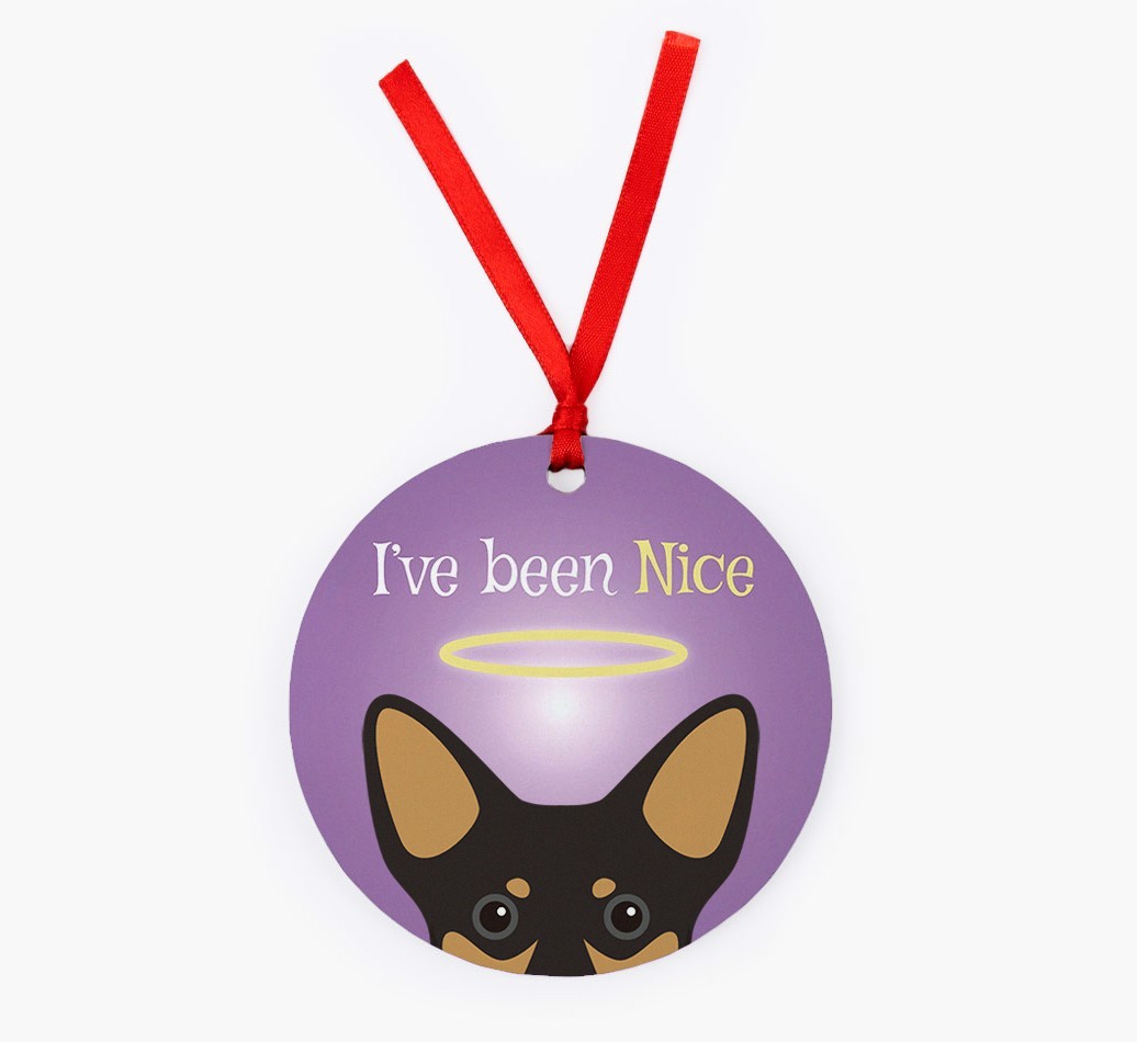 'I've Been Nice' - {breedFullName} Christmas Decoration