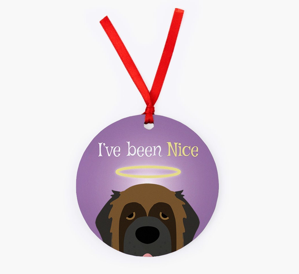 'I've Been Nice' - {breedFullName} Christmas Decoration