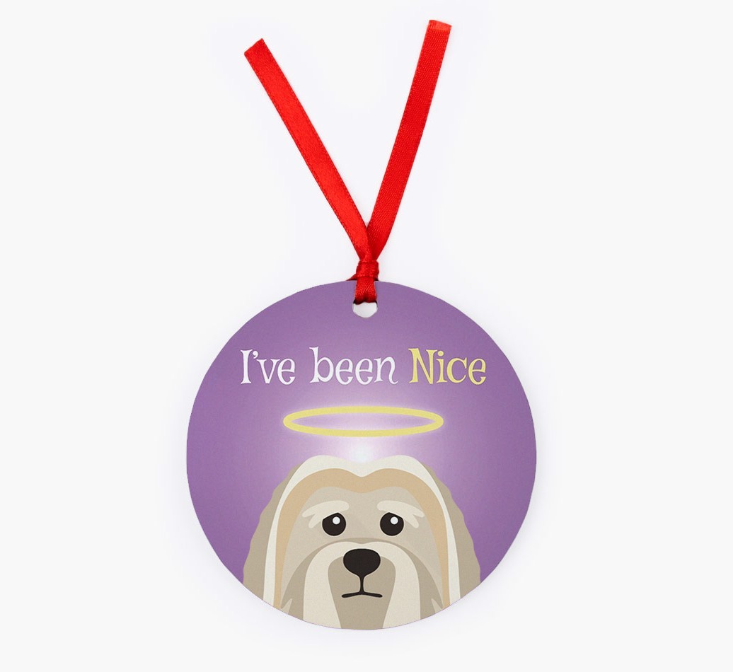 'I've Been Nice' - {breedFullName} Christmas Decoration