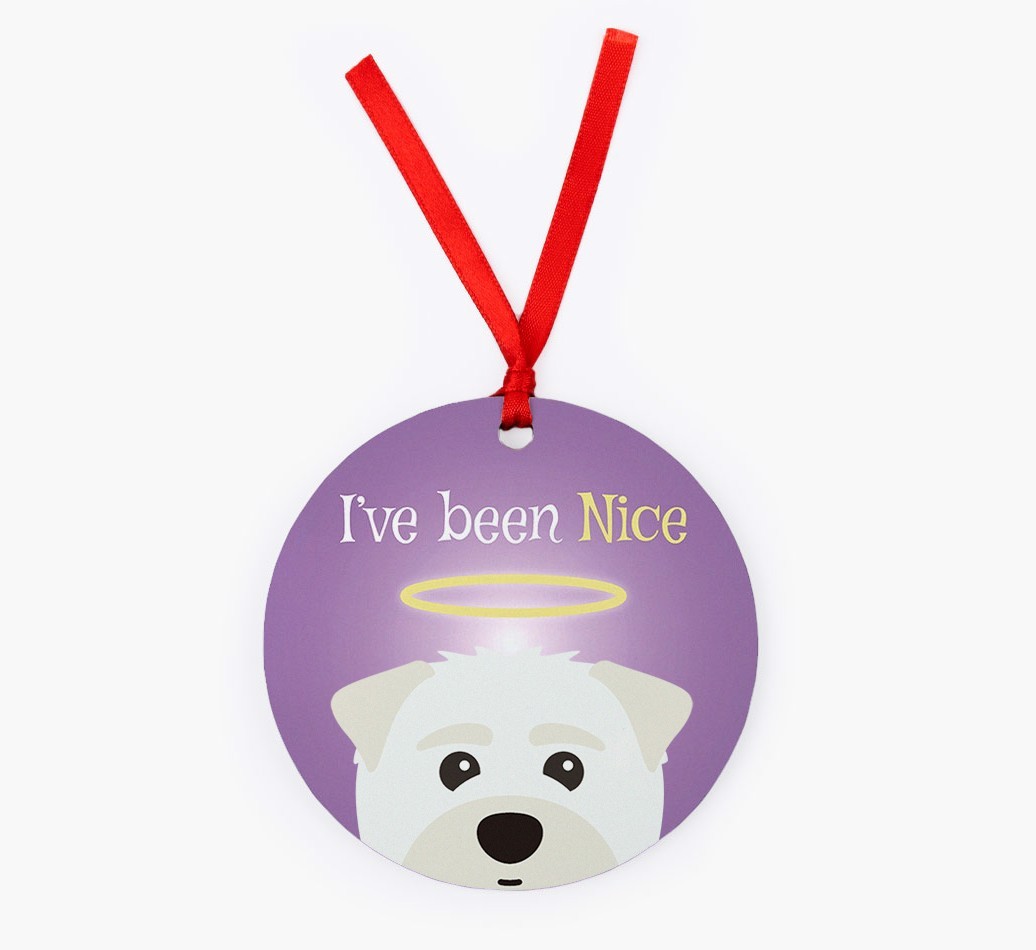 'I've Been Nice' - {breedFullName} Christmas Decoration