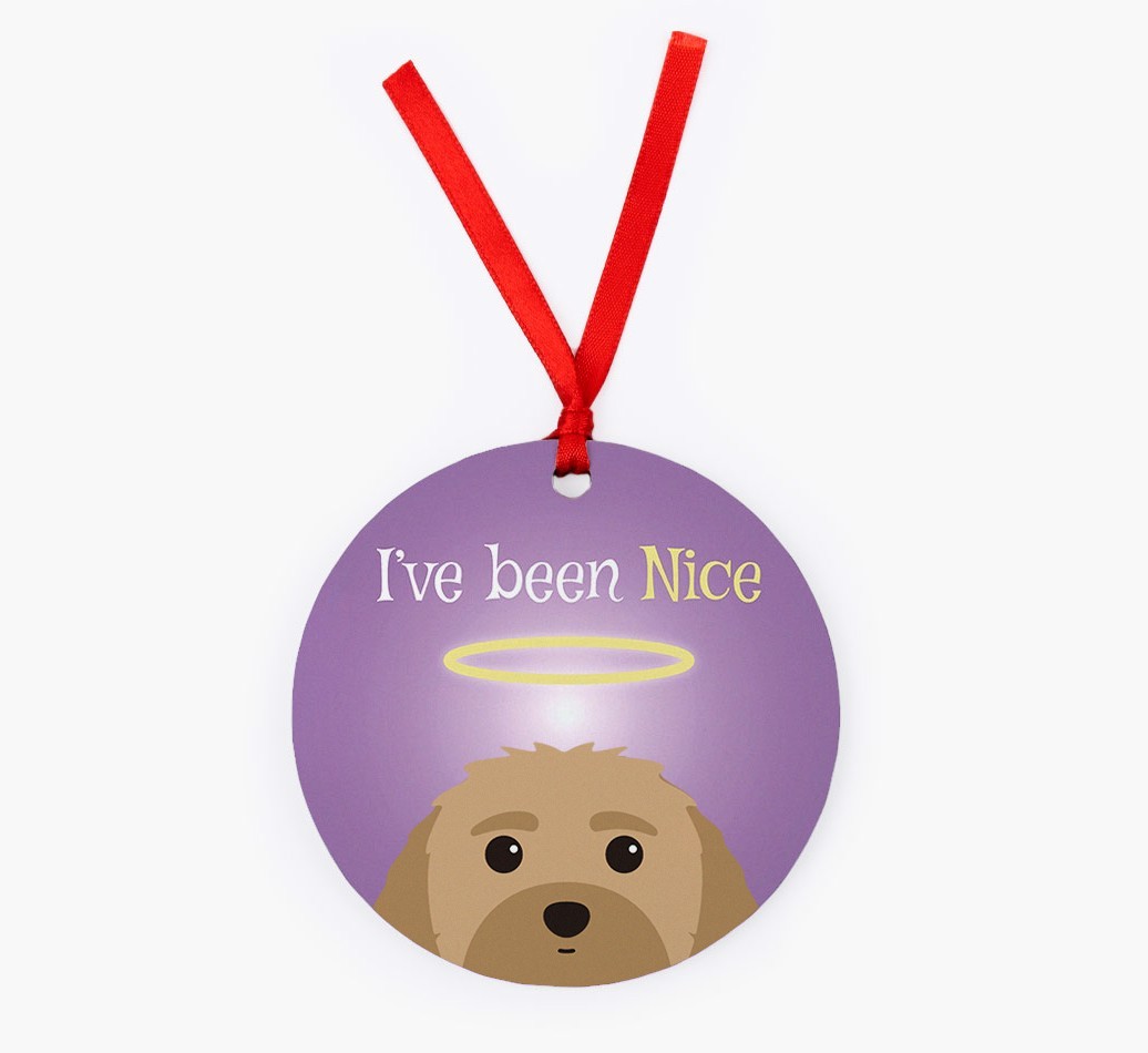 'I've Been Nice' - {breedFullName} Christmas Decoration