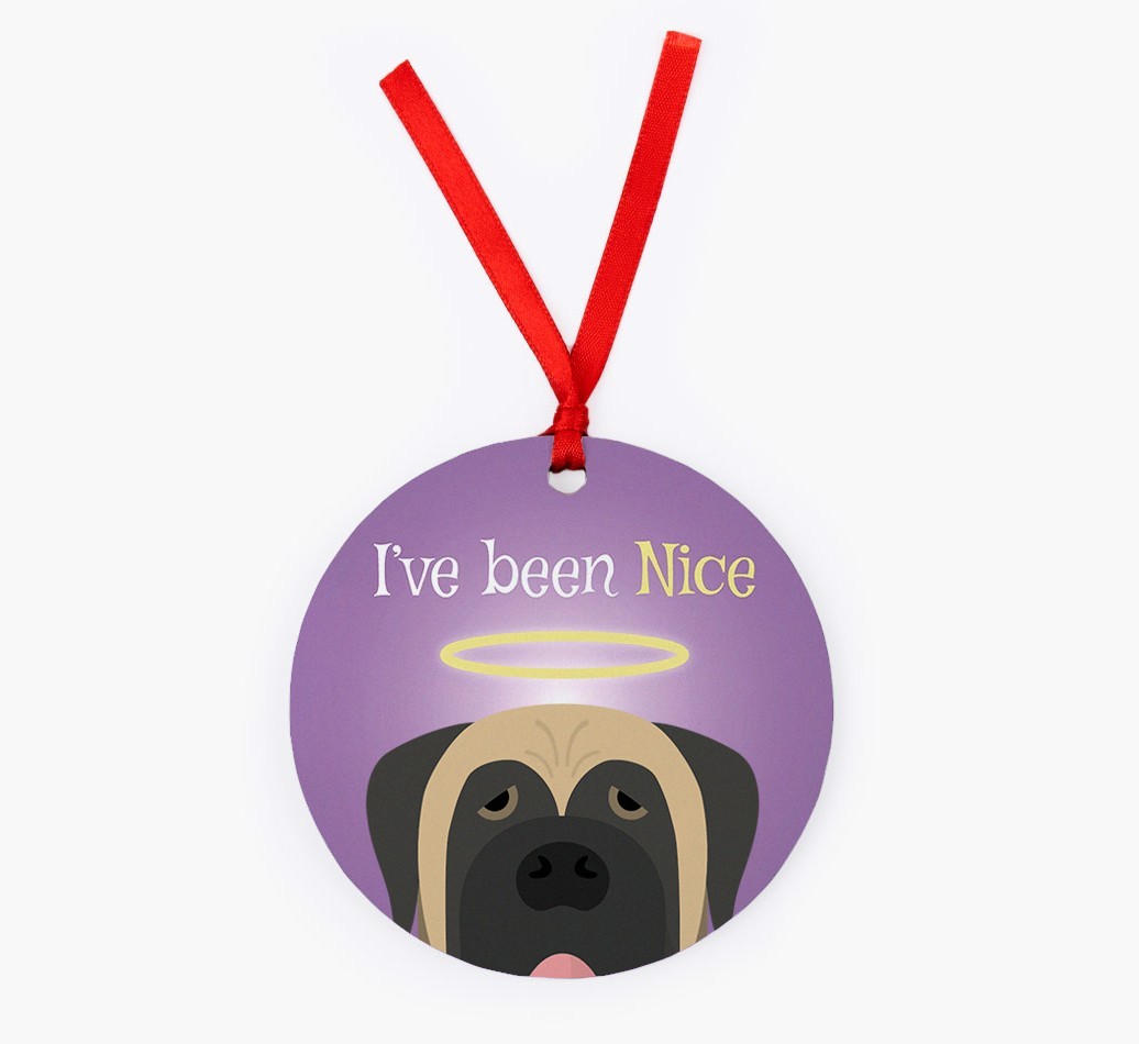 'I've Been Nice' - {breedFullName} Christmas Decoration