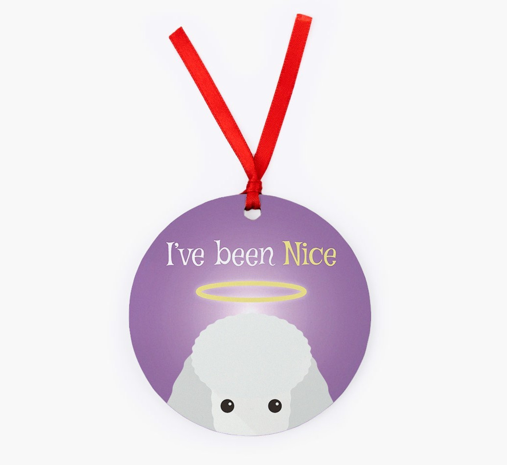 'I've Been Nice' - {breedFullName} Christmas Decoration