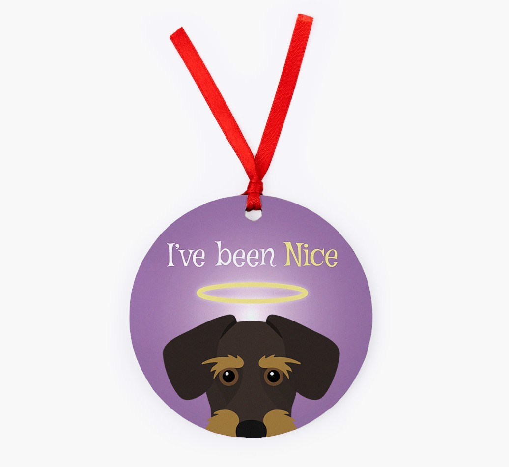 'I've Been Nice' - {breedFullName} Christmas Decoration