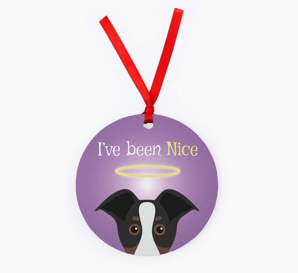 'I've Been Nice' - {breedFullName} Christmas Decoration