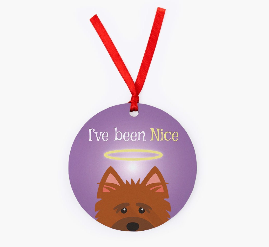 'I've Been Nice' - {breedFullName} Christmas Decoration
