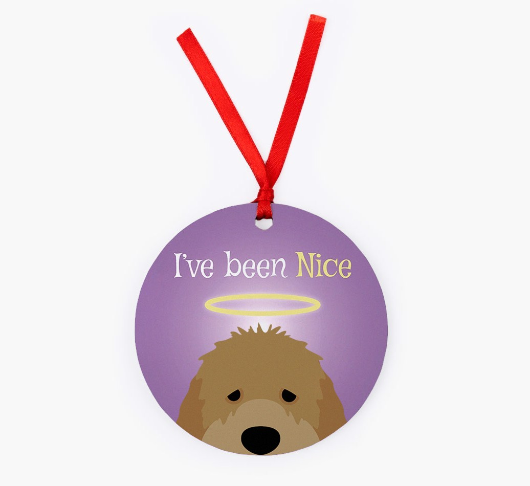 'I've Been Nice' - {breedFullName} Christmas Decoration