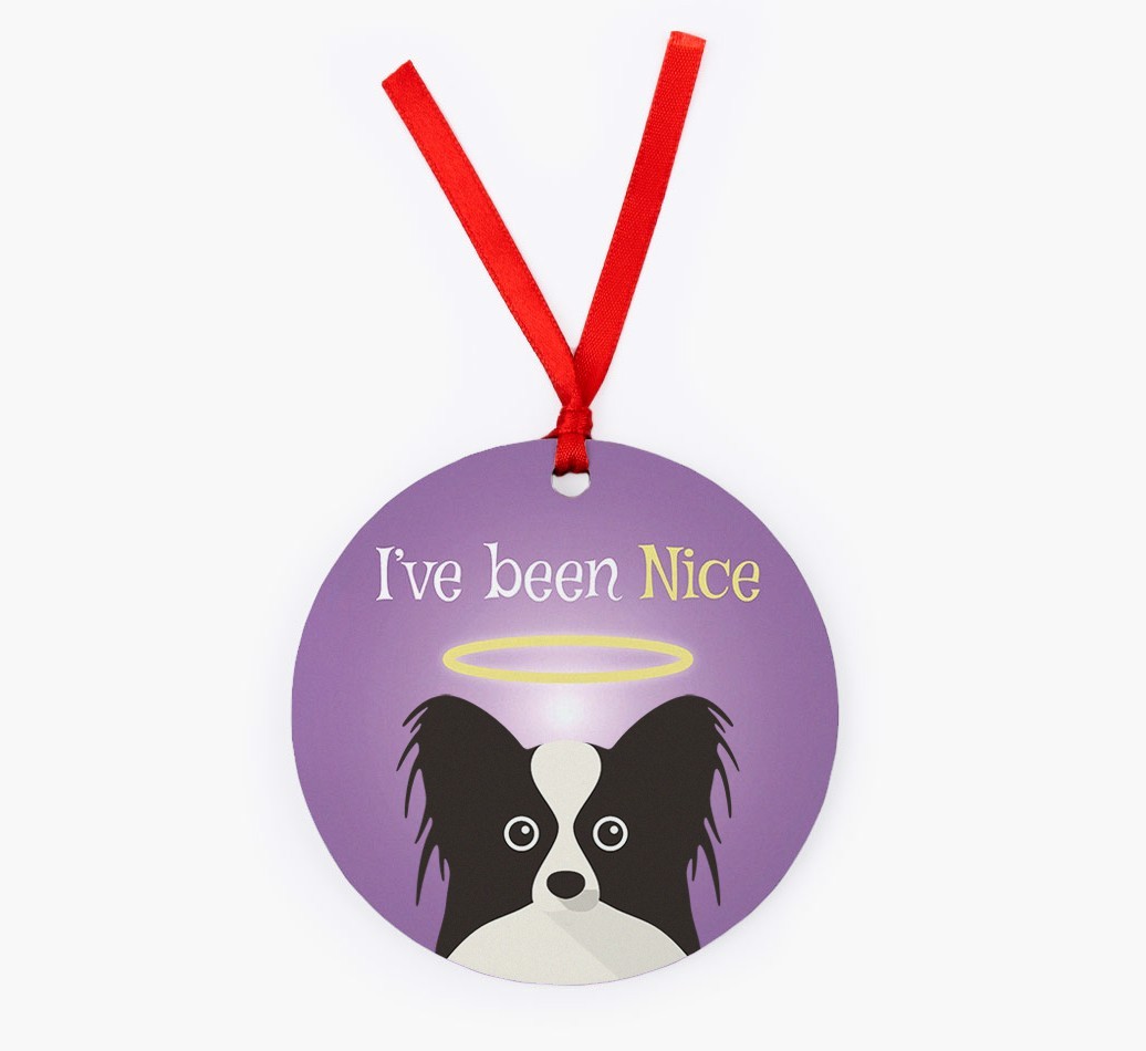 'I've Been Nice' - {breedFullName} Christmas Decoration