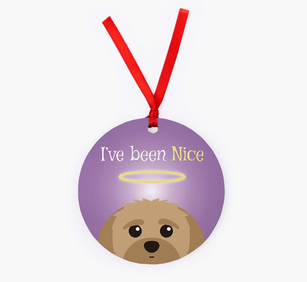 'I've Been Nice' - {breedFullName} Christmas Decoration