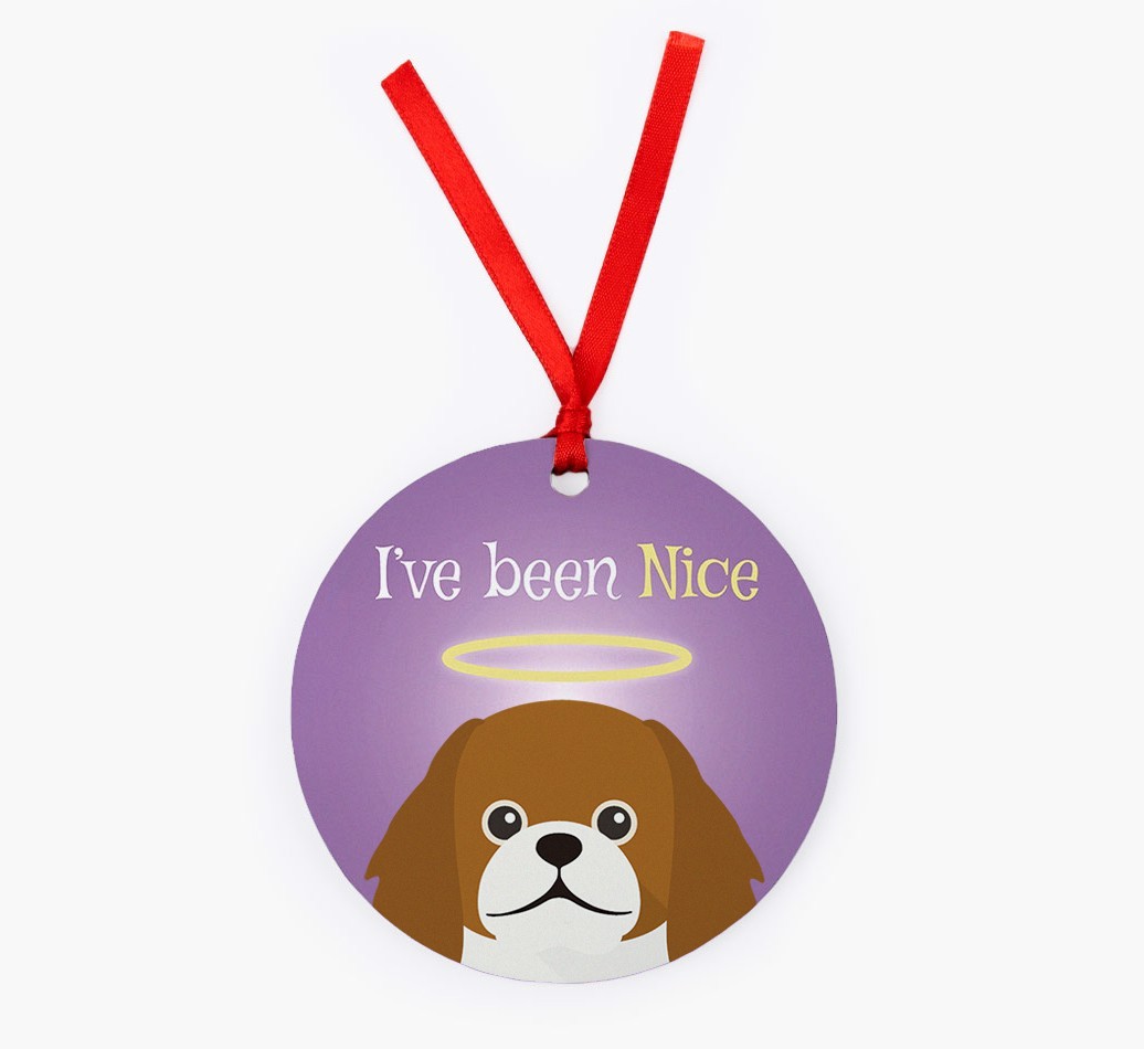 'I've Been Nice' - {breedFullName} Christmas Decoration