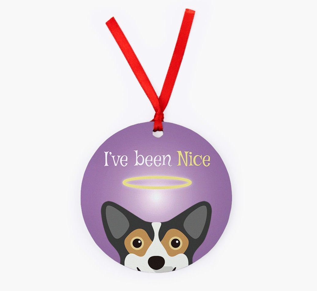 'I've Been Nice' - {breedFullName} Christmas Decoration