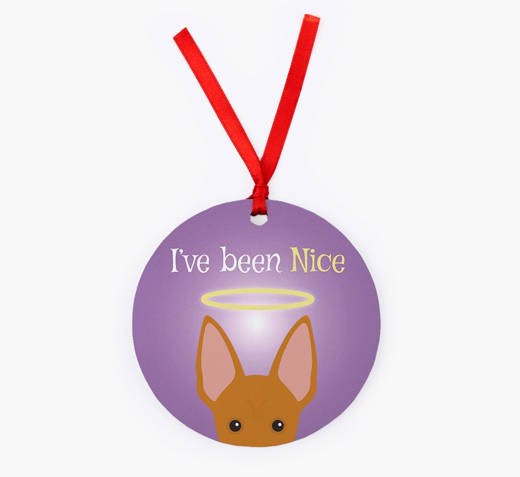 'I've Been Nice' - {breedFullName} Christmas Decoration