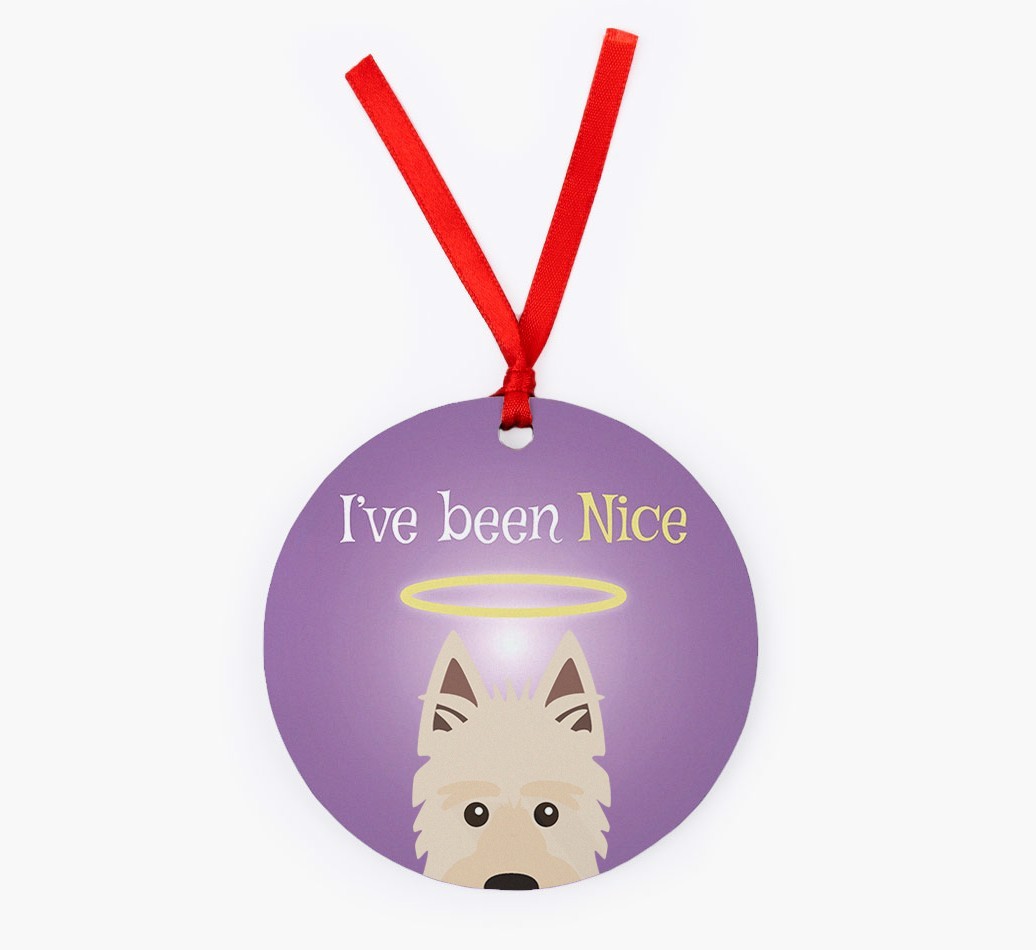 'I've Been Nice' - {breedFullName} Christmas Decoration