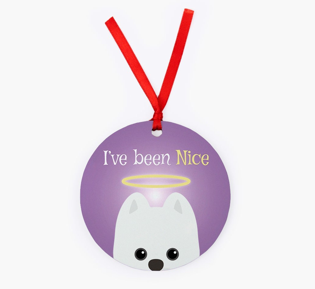 'I've Been Nice' - {breedFullName} Christmas Decoration