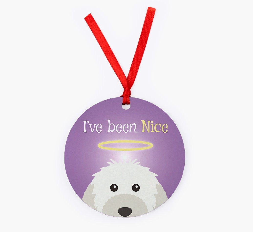 'I've Been Nice' - {breedFullName} Christmas Decoration