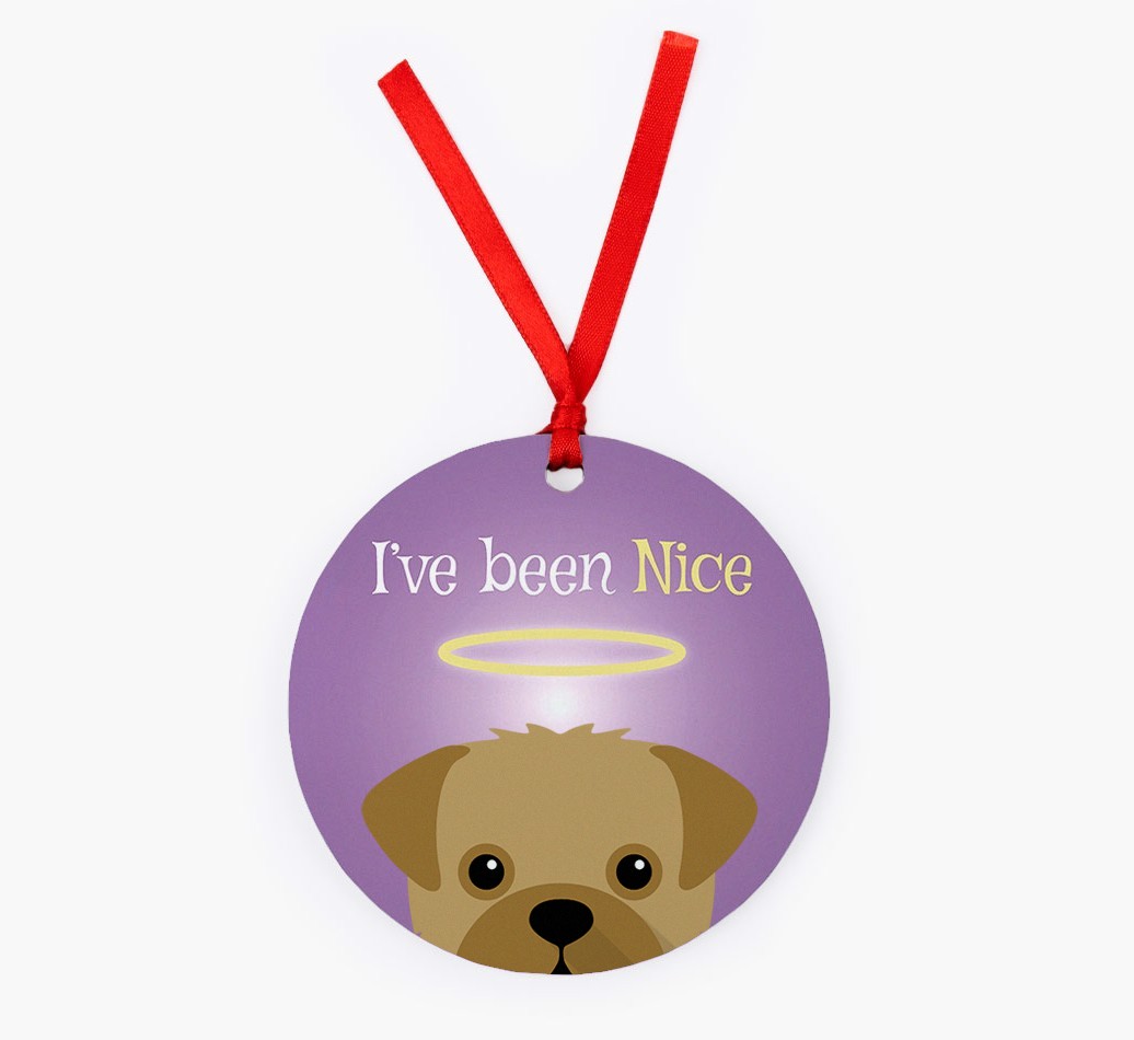 'I've Been Nice' - {breedFullName} Christmas Decoration